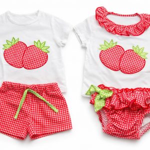 CONJUNTO BAÑADOR FRESA