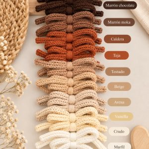 LAZOS GRANDES EN TONOS CAMEL